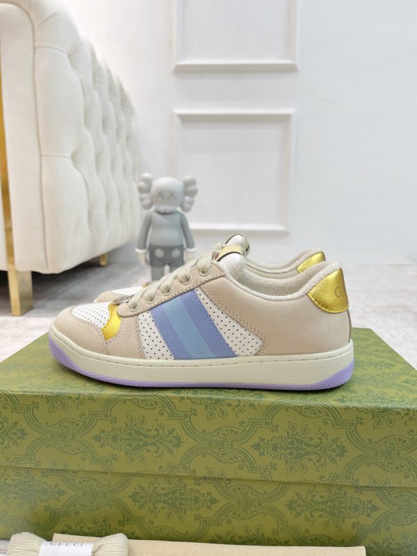 Newly upgraded Gucci dirty shoes for couples GG series distressed and casual