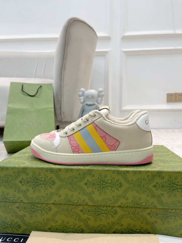 Newly upgraded Gucci dirty shoes for couples GG series distressed and casual