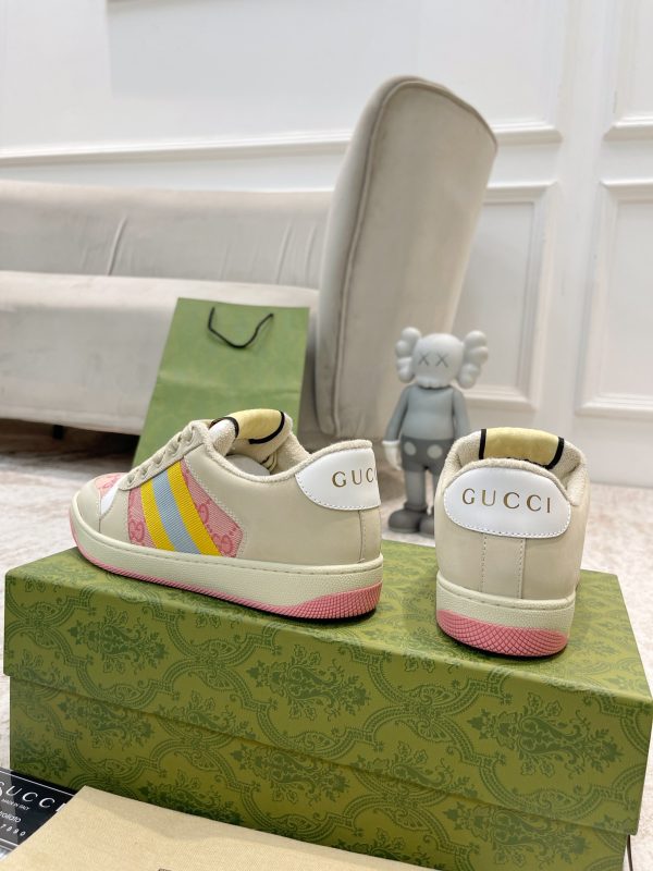 Newly upgraded Gucci dirty shoes for couples GG series distressed and casual - Image 5