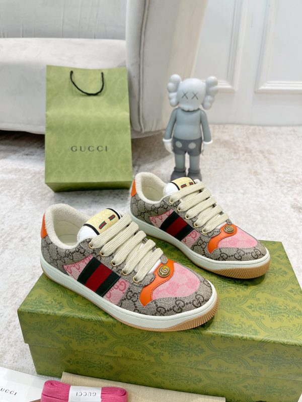 Newly upgraded Gucci dirty shoes for couples GG series distressed and casual c - Image 7