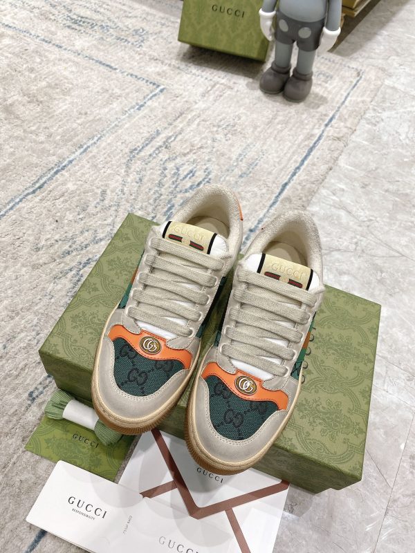 Newly upgraded Gucci dirty shoes for couples GG series distressed and casual Gucci D - Image 3