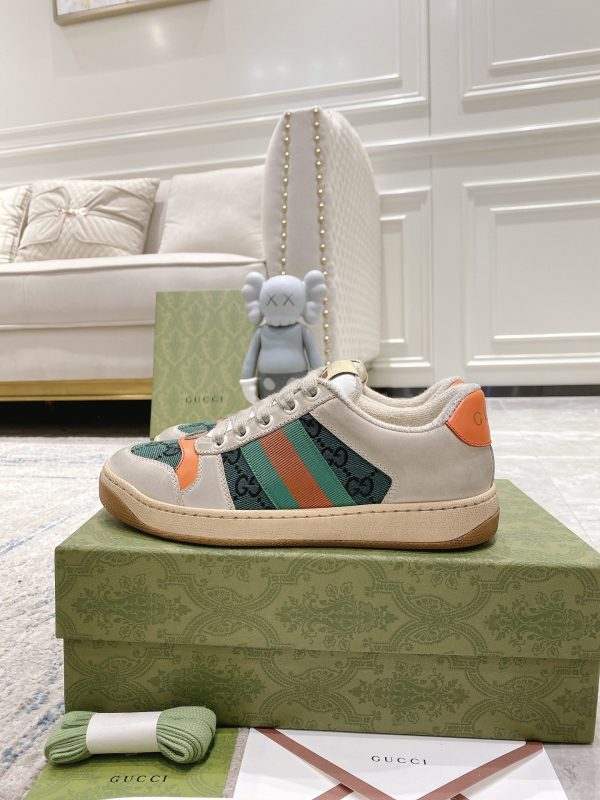 Newly upgraded Gucci dirty shoes for couples GG series distressed and casual Gucci D - Image 4