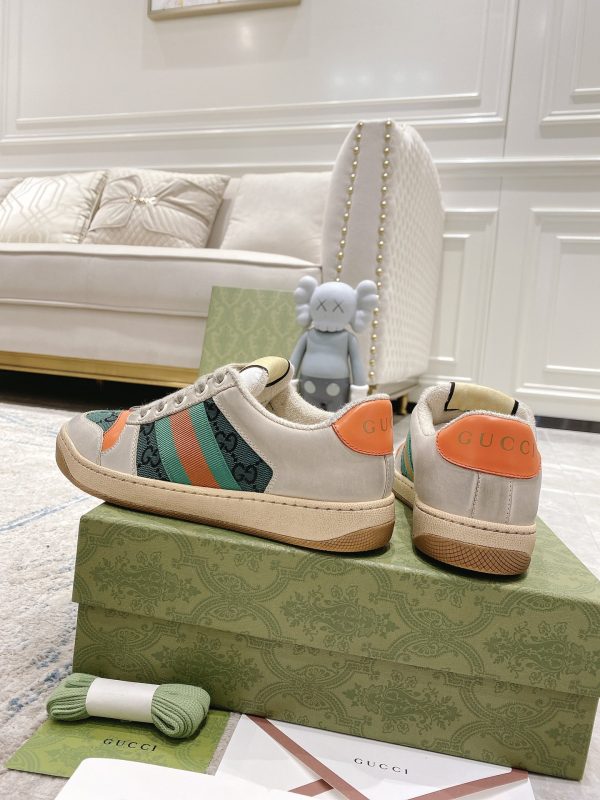 Newly upgraded Gucci dirty shoes for couples GG series distressed and casual Gucci D - Image 5