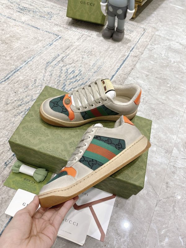 Newly upgraded Gucci dirty shoes for couples GG series distressed and casual Gucci D - Image 6