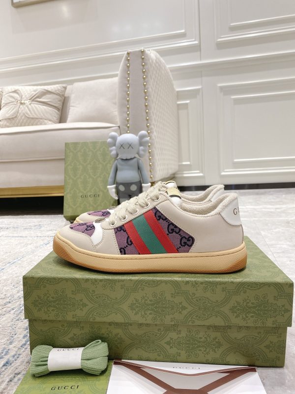 Newly upgraded Gucci dirty shoes for couples GG series distressed and casual Gucci E