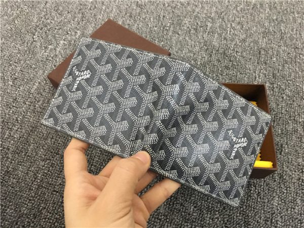 Short 6 Card Slots Billfold Wallet Grey - Image 5