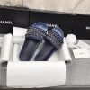 chanel beach chain slippers