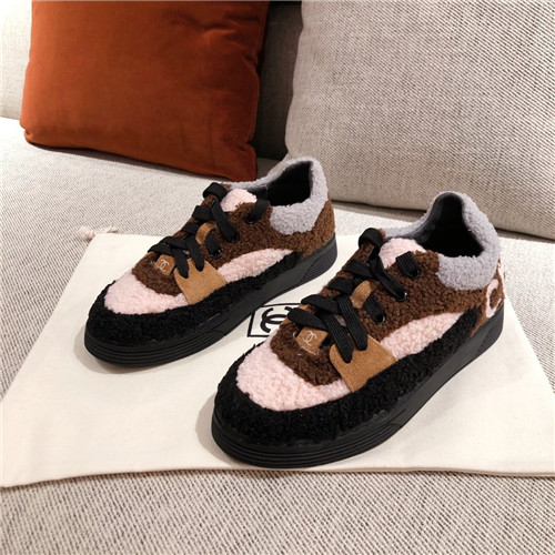 chanel wool sneakers