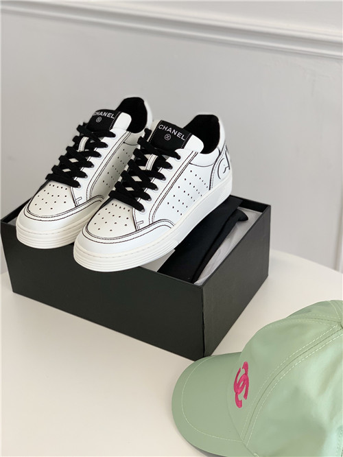 chanel white sneakers womens