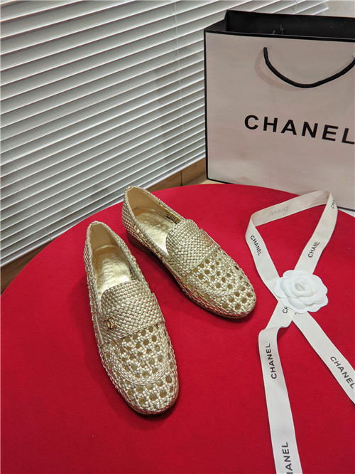 chanel woven shoes womens