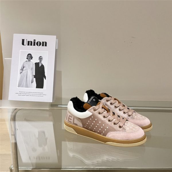 chanel wool sneakers