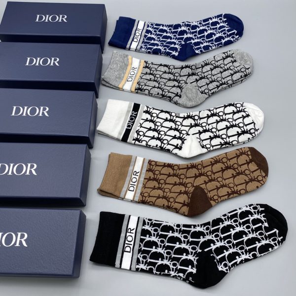 Dior Oblique Wool Socks /Box