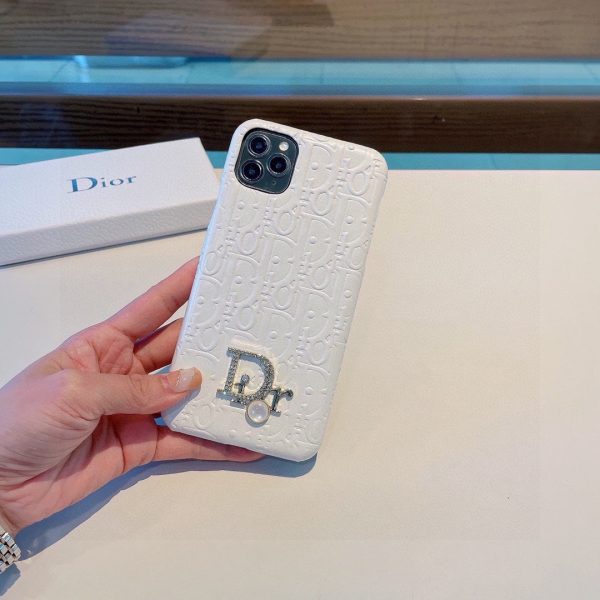 Dior embossed Dior lettering oil edge mobile phone case - Image 6
