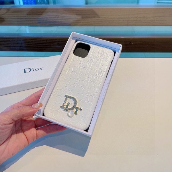 Dior embossed Dior lettering oil edge mobile phone case - Image 8