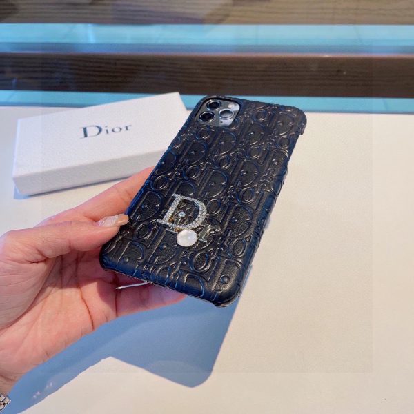 Dior embossed Dior lettering oil edge mobile phone case - Image 9