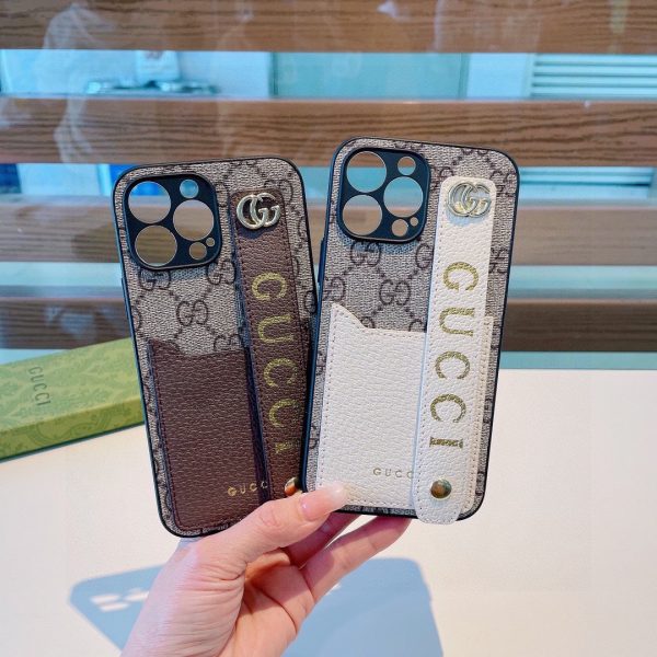 New Gucci button wristband Gucci card holder mobile phone case hardware logo insertable card wristband - Image 5