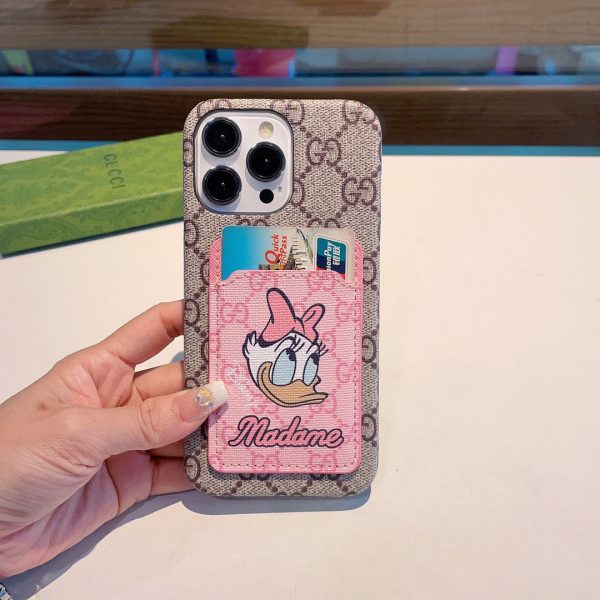 Gucci Disney Donald Duck cartoon print card bag mobile phone case pc sticker card bag - Image 3
