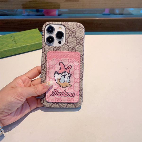 Gucci Disney Donald Duck cartoon print card bag mobile phone case pc sticker card bag - Image 6
