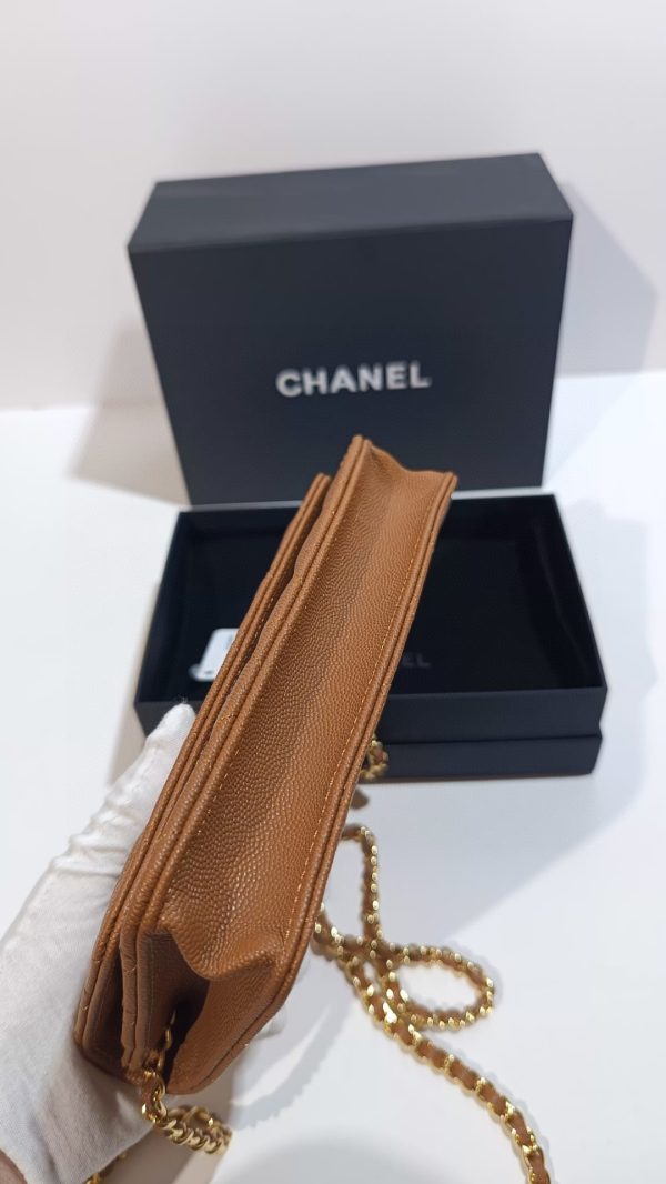 Chanel wallet model 0250 ball grain cowhide C - Image 4