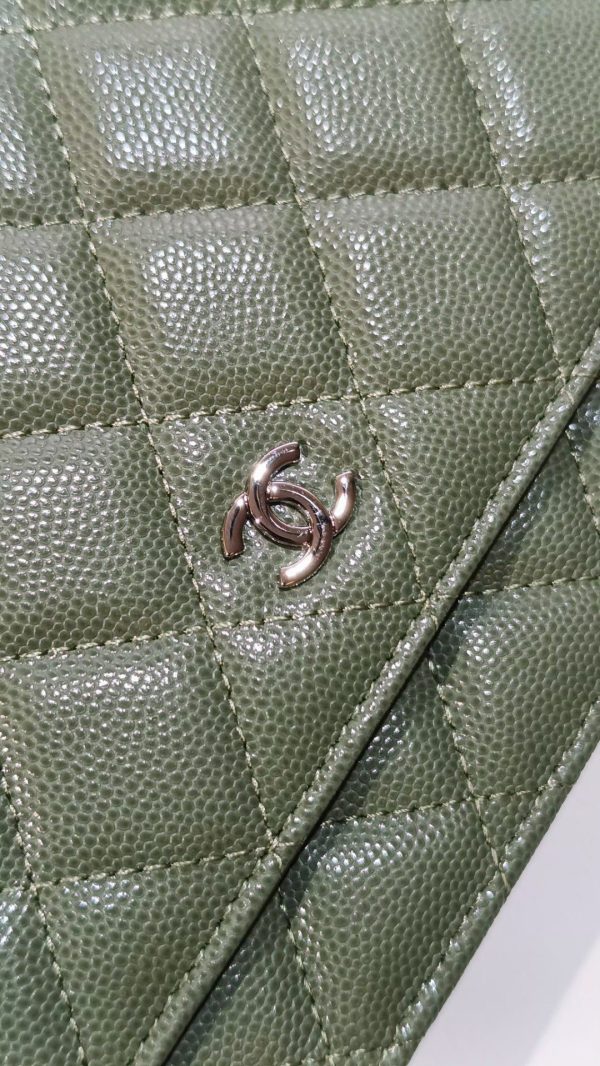 Chanel wallet model 0250 ball grain cowhide D - Image 3