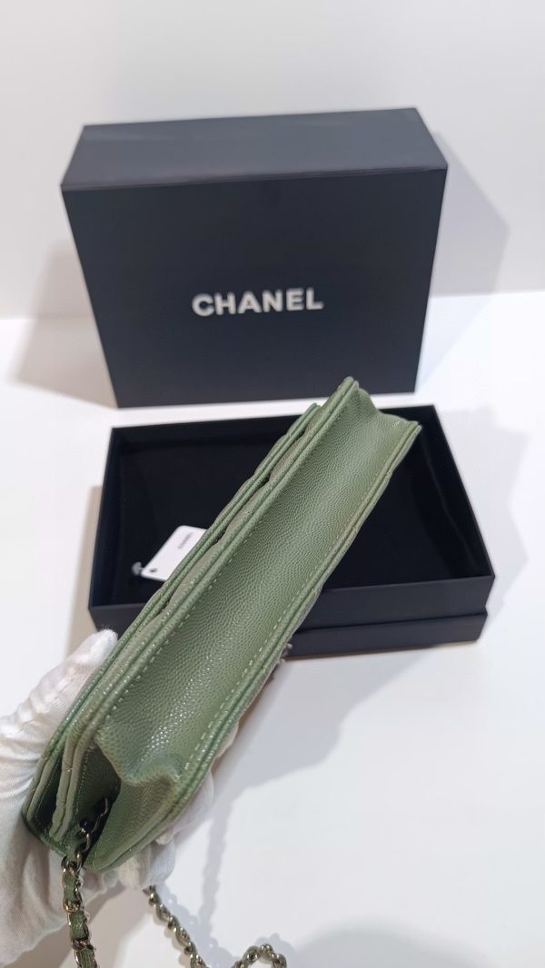 Chanel wallet model 0250 ball grain cowhide D - Image 4
