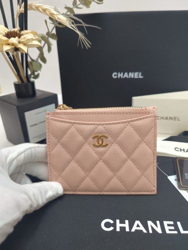 Chanel wallet model A84105 Single pull card bag D