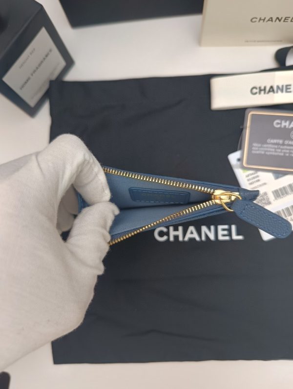 Chanel wallet model A84105 Single pull card bag F - Image 8