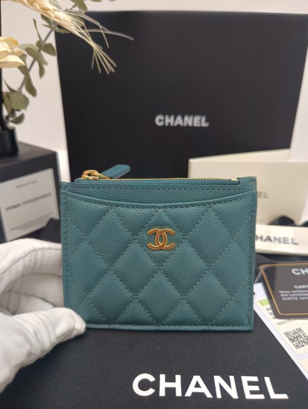 Chanel wallet model A84105 Single pull card bag H