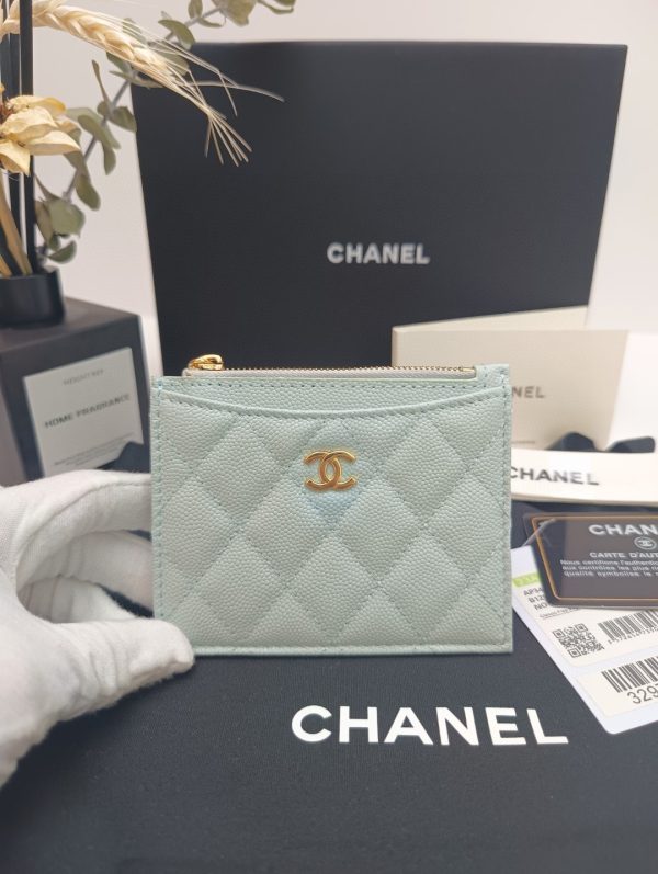 Chanel wallet model A84105 Single pull card bag K