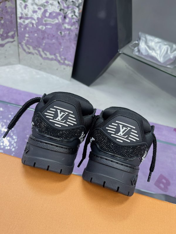 Louis Vuitton fat trainer couple full diamond limited bulingbuling black - Image 6