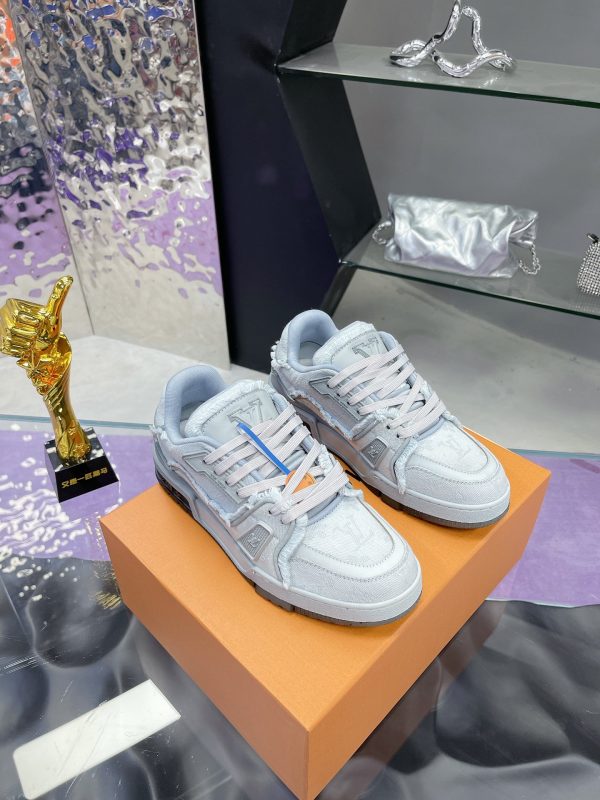Louis Vuitton Trainer Maxi Sneakers Series Craft denim B