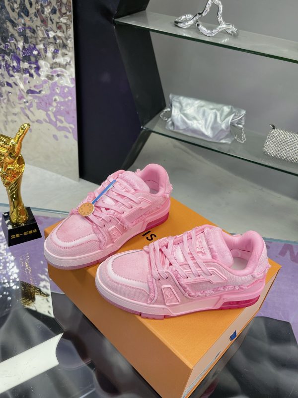 Louis Vuitton Trainer Maxi Sneakers Series Craft denim C - Image 4