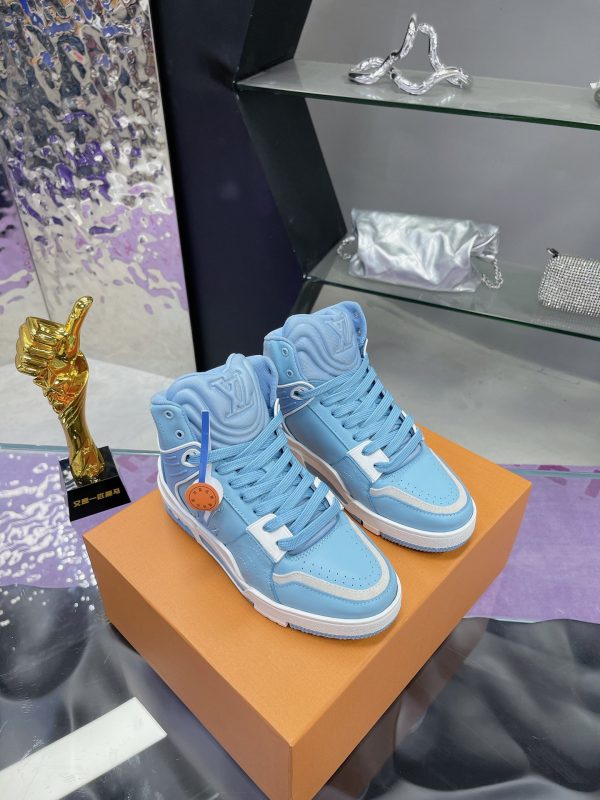 2024 Louis Witton High Top Collection Trainer is transparent PVC sneakers B