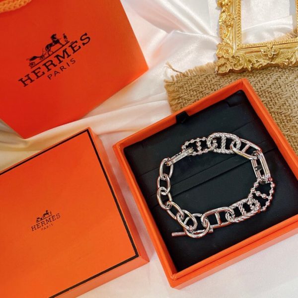 Hermes new Hermes pig nose bracelet high-end imported gold material electroplating gold - Image 4