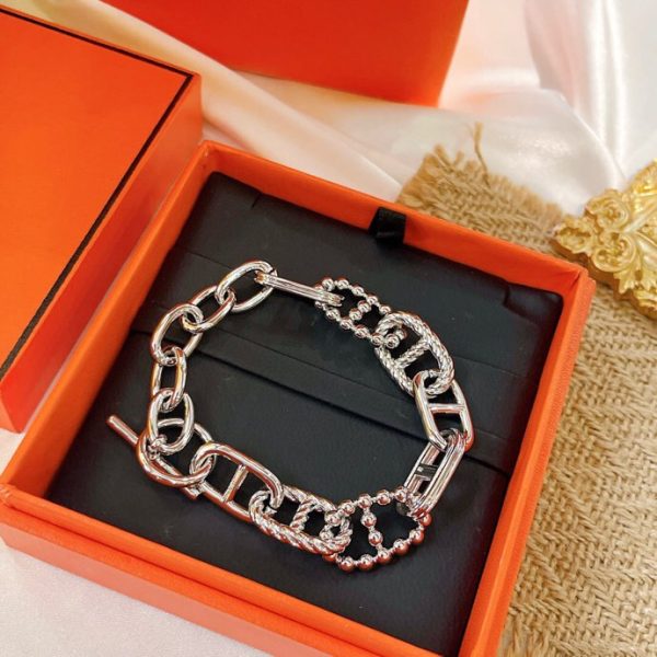 Hermes new Hermes pig nose bracelet high-end imported gold material electroplating gold - Image 10