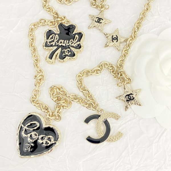 Coded N805 1230825 Chanel necklace hot selling model with new enamel clover love multi-element long necklace - Image 4