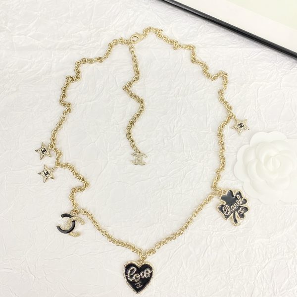 Coded N805 1230825 Chanel necklace hot selling model with new enamel clover love multi-element long necklace - Image 6