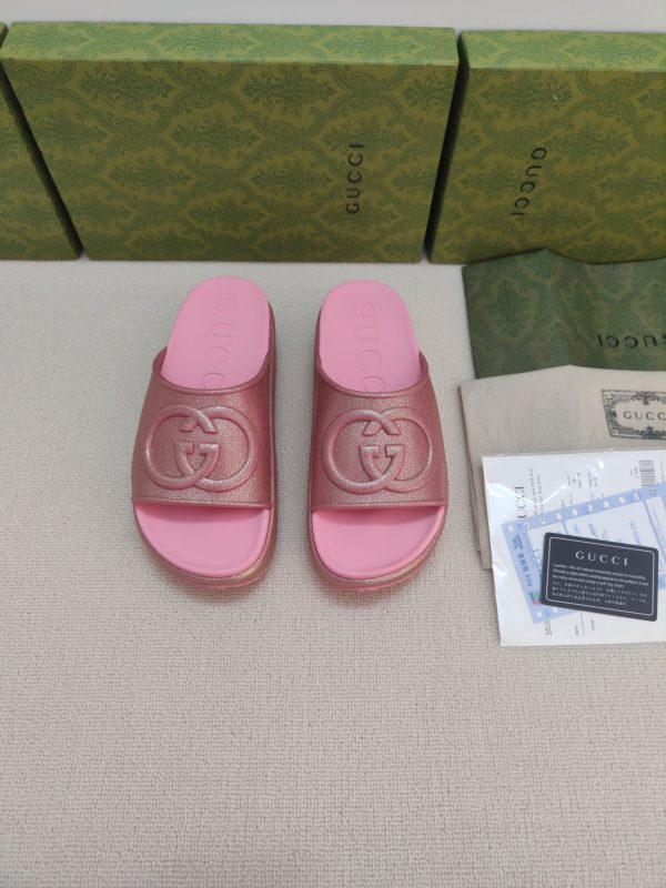 Gucci ice cream platform slippers D