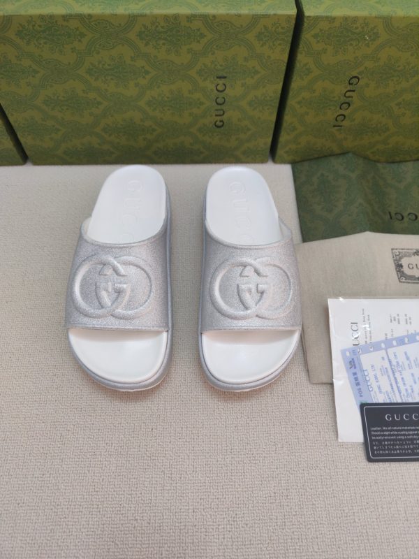 Gucci ice cream platform slippers E