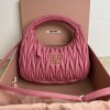Miumiu Wander Lambskin Classic Bag Matelasse texture embroidery 5BC125 A