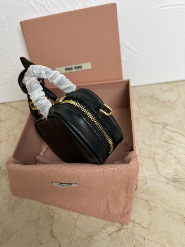 MiuMiu Mini Briefcase stylish and fashionable Aventure briefcase black 5NR020 - Image 3