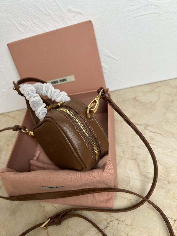 MiuMiu Mini Briefcase stylish and fashionable Aventure briefcase brown 5NR020 - Image 3