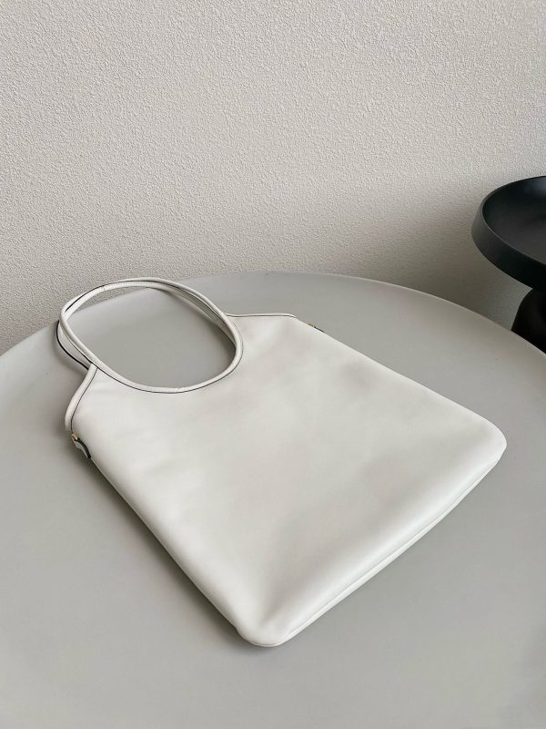 MiuMiu new hobo tote underarm bag autumn and winter series white B 5BG231 - Image 3