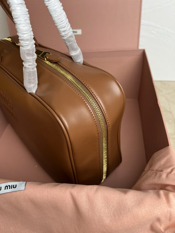 Miumiu New Upgrade Long Handle Briefcase Brown 5BB117 - Image 3