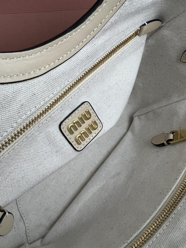 Miumiu launches new IVY basket handbag white M-288 - Image 8