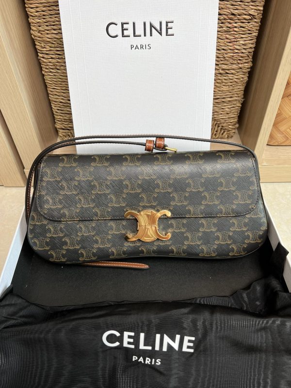 CELINE LOLA Medium Shiny Calfskin Bag