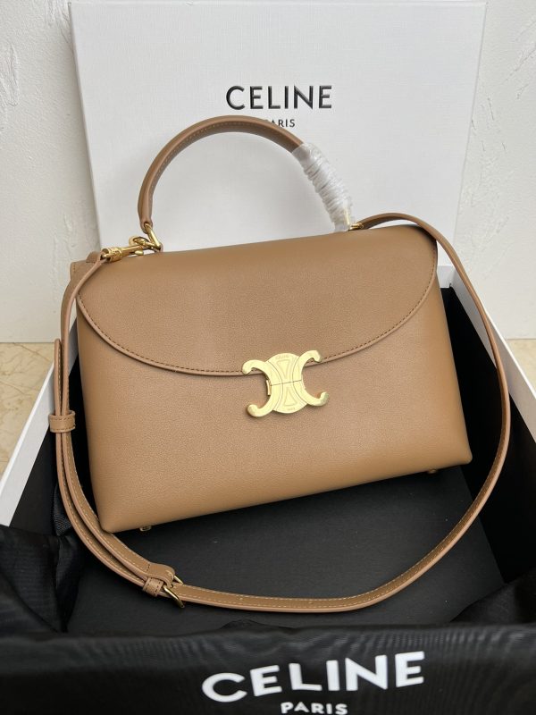 New product launch Celine Arc de Triomphe Kelly handbag brown