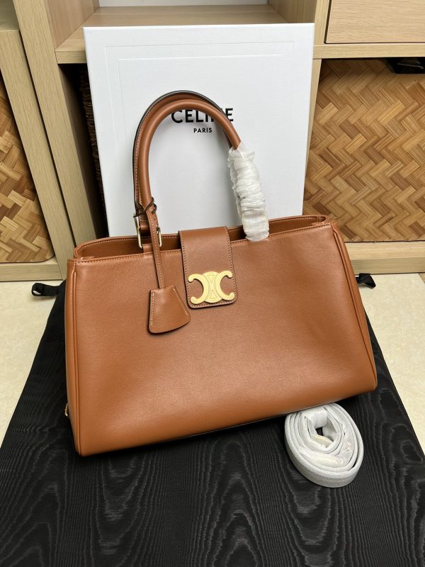 Celine cowhide suede lining gold finish handbag shoulder and crossbody
