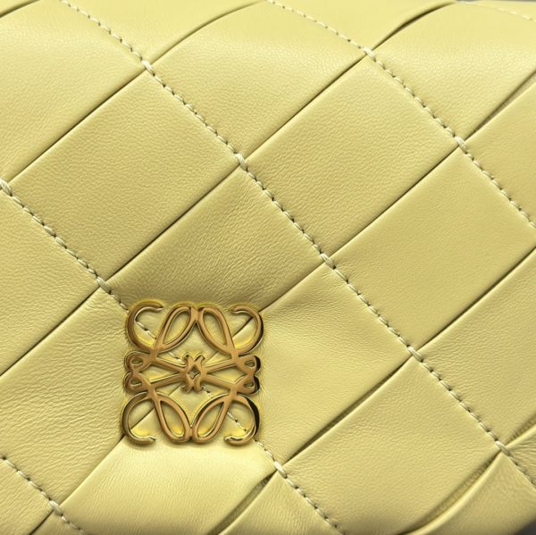 Loewe pleated shiny nappa leather Puffer Goya handbag D - Image 6
