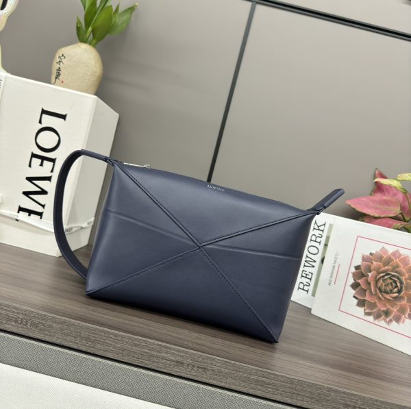 Loewe new shiny cowhide leather toiletry bag B